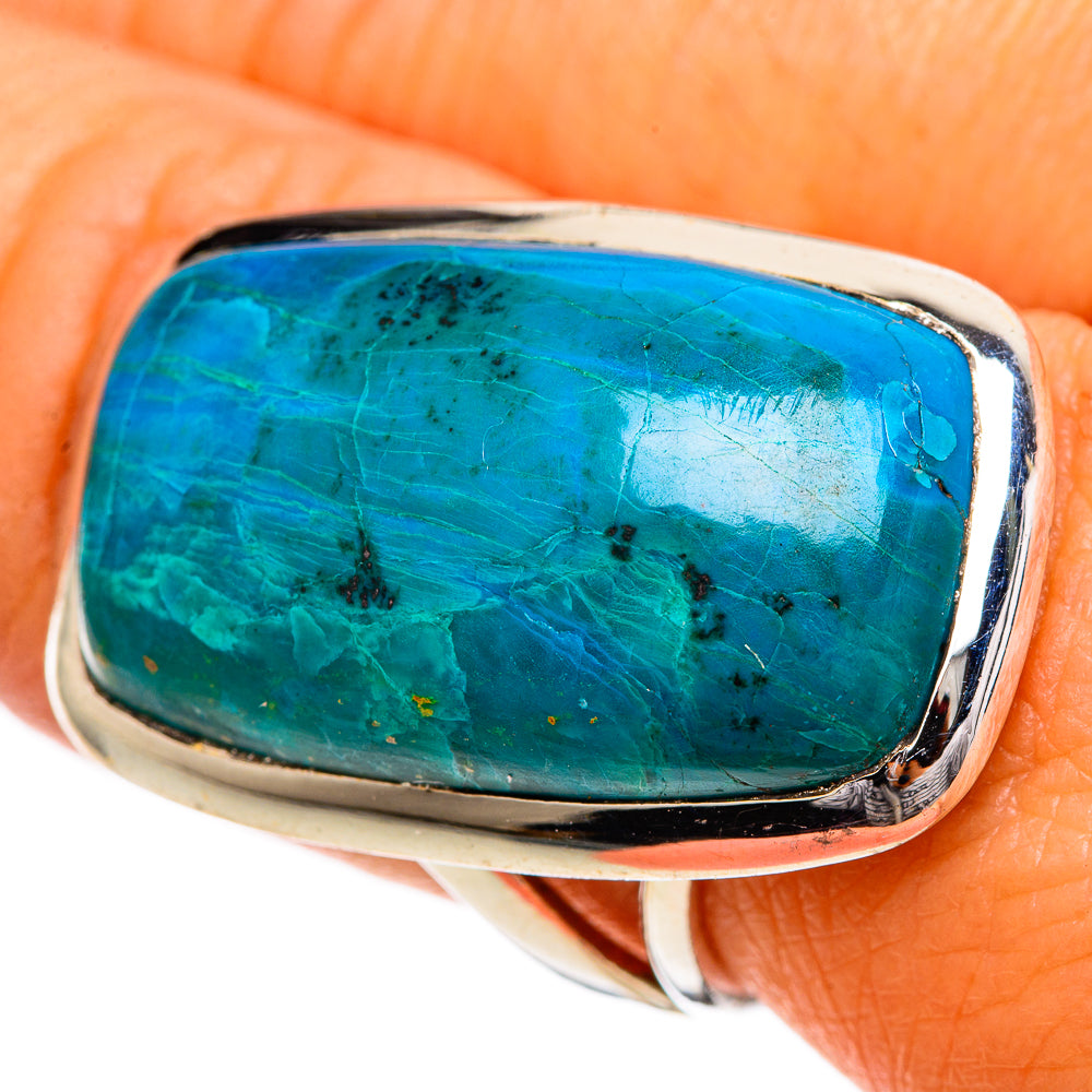 Chrysocolla Rings handcrafted by Anasilvercos - RING107115