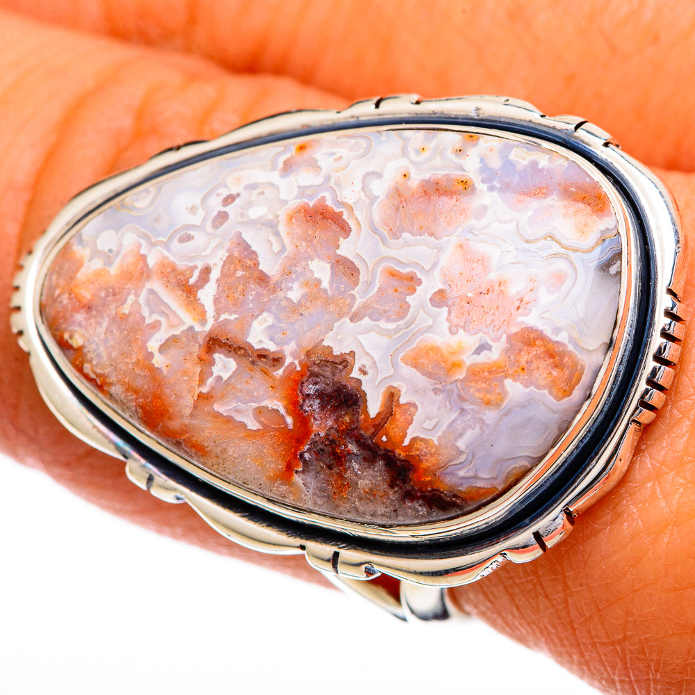 Crazy Lace Agate Rings handcrafted by Anasilvercos - RING107126
