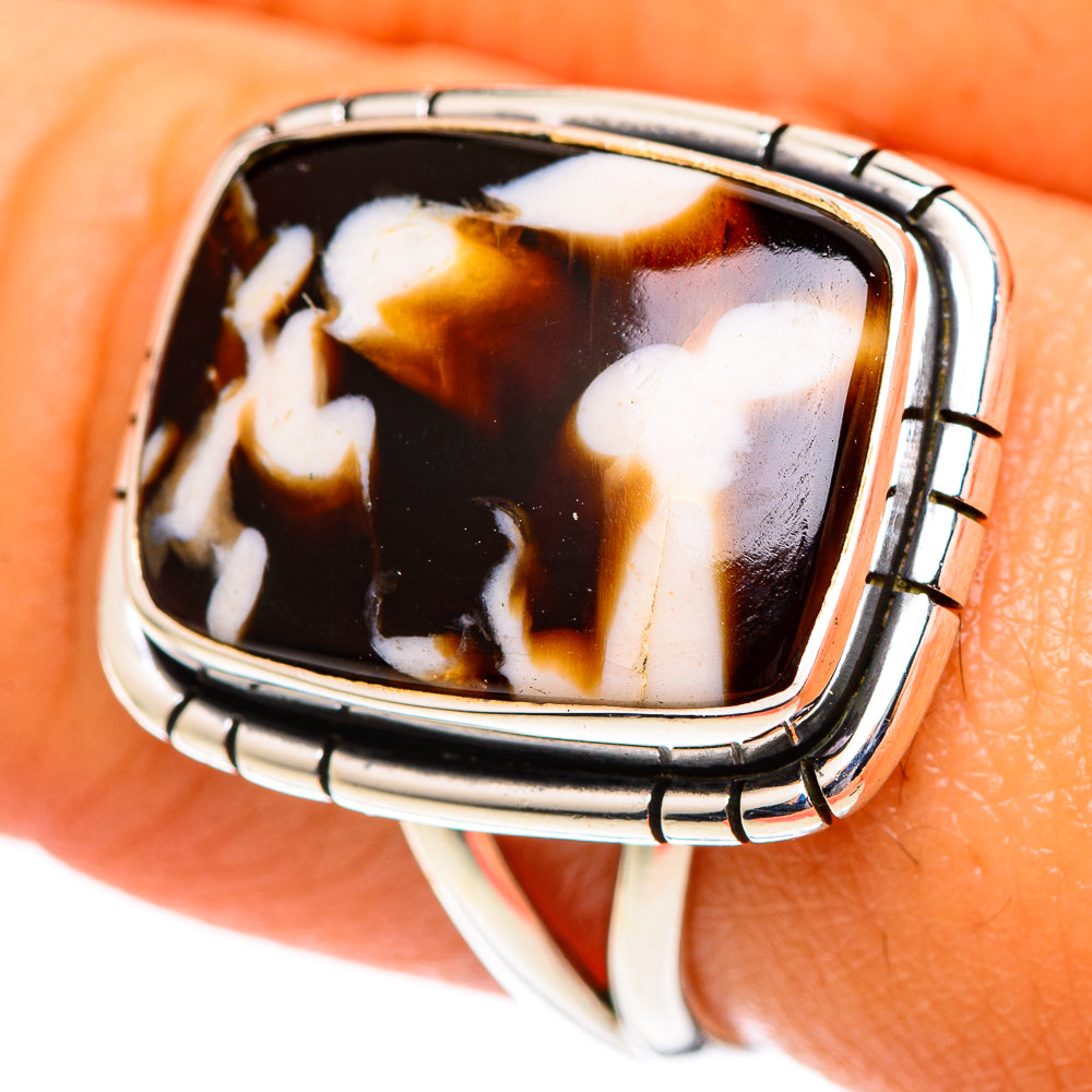 Peanut Wood Jasper Rings handcrafted by Anasilvercos - RING107145