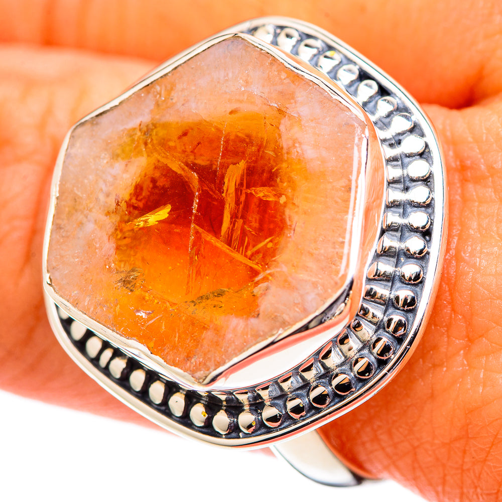 Citrine Rings handcrafted by Anasilvercos - RING107147