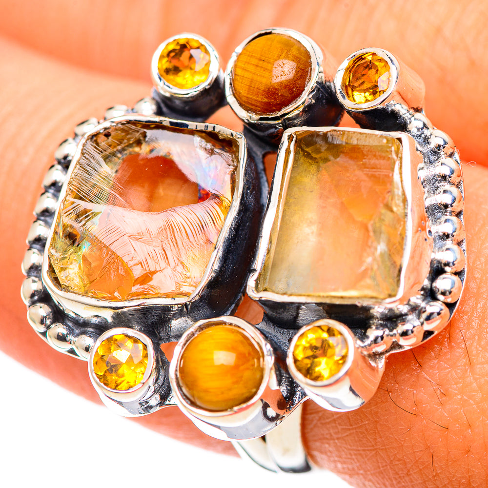 Citrine Rings handcrafted by Anasilvercos - RING107148