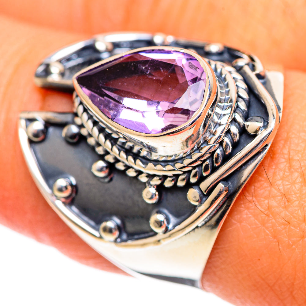 Amethyst Rings handcrafted by Anasilvercos - RING107153