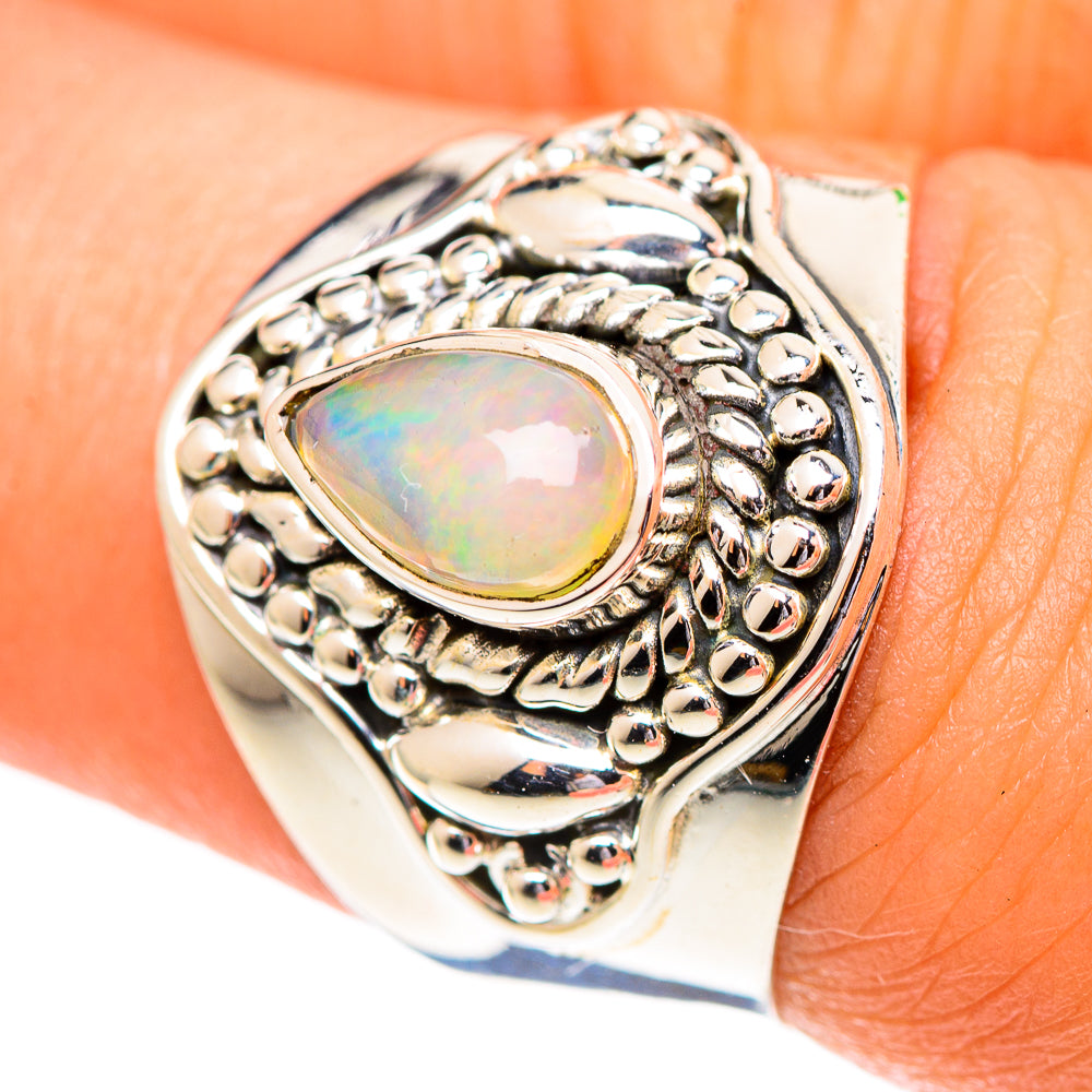 Ethiopian Opal Rings handcrafted by Anasilvercos - RING107158