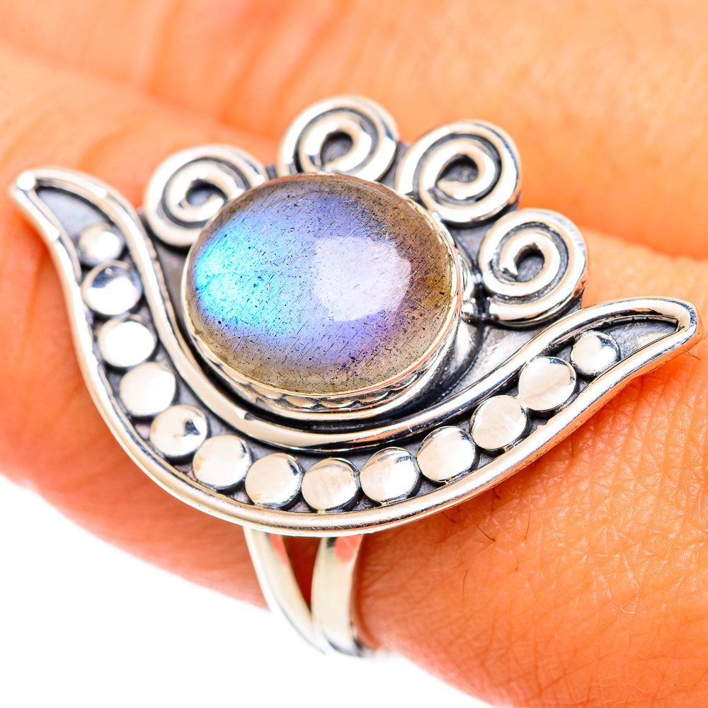 Labradorite Rings handcrafted by Anasilvercos - RING107166