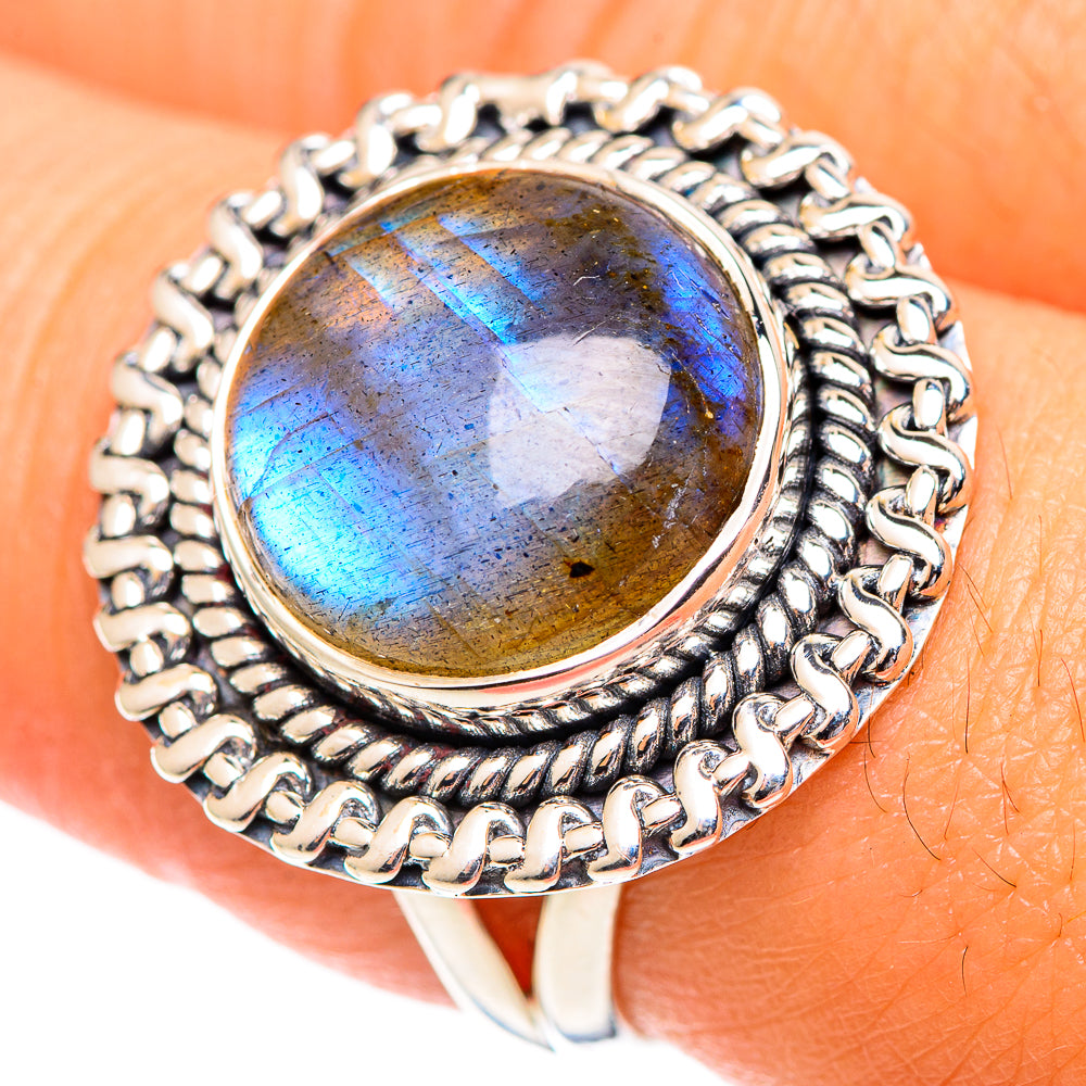 Labradorite Rings handcrafted by Anasilvercos - RING107170