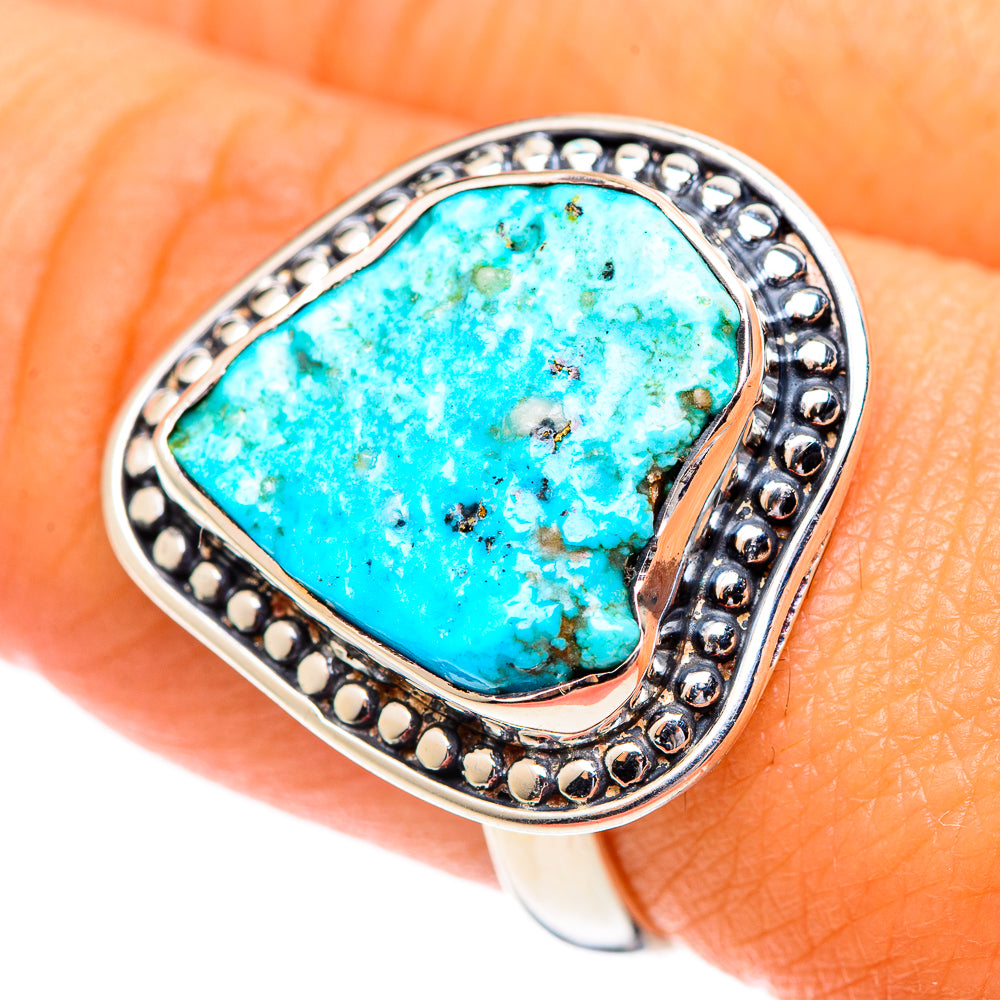 Turquoise Rings handcrafted by Anasilvercos - RING107171
