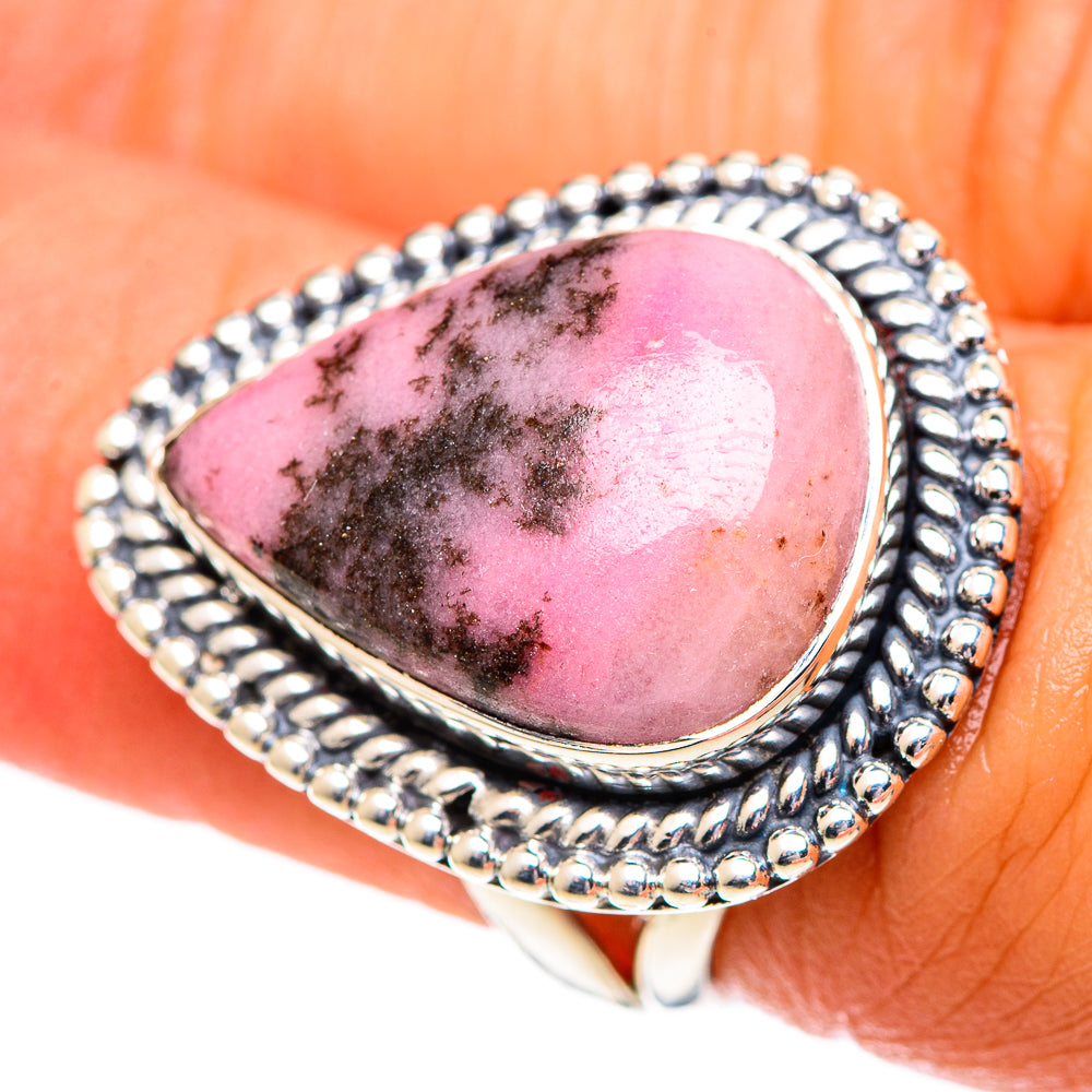 Rhodonite Rings handcrafted by Anasilvercos - RING107184