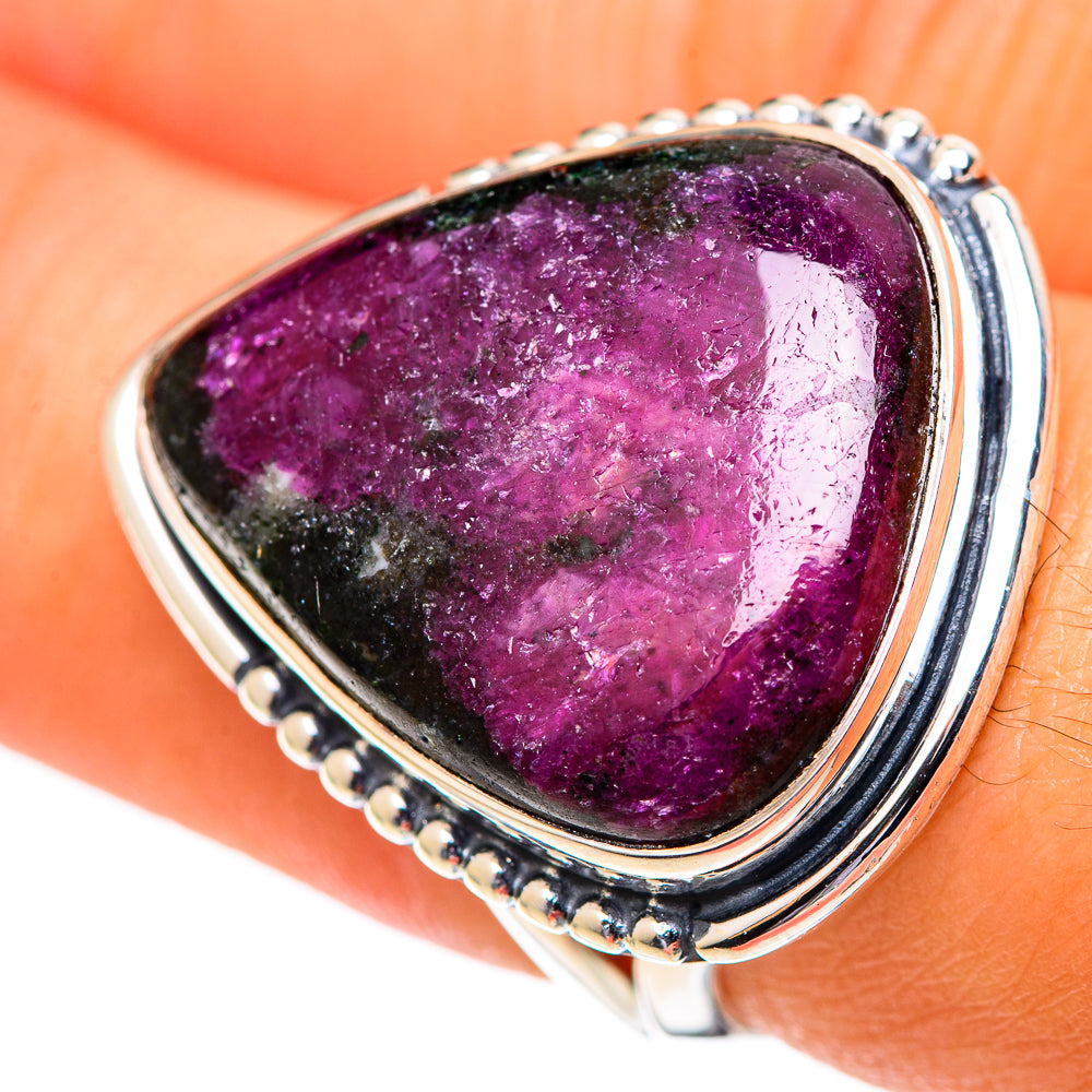 Russian Eudialyte Rings handcrafted by Anasilvercos - RING107185