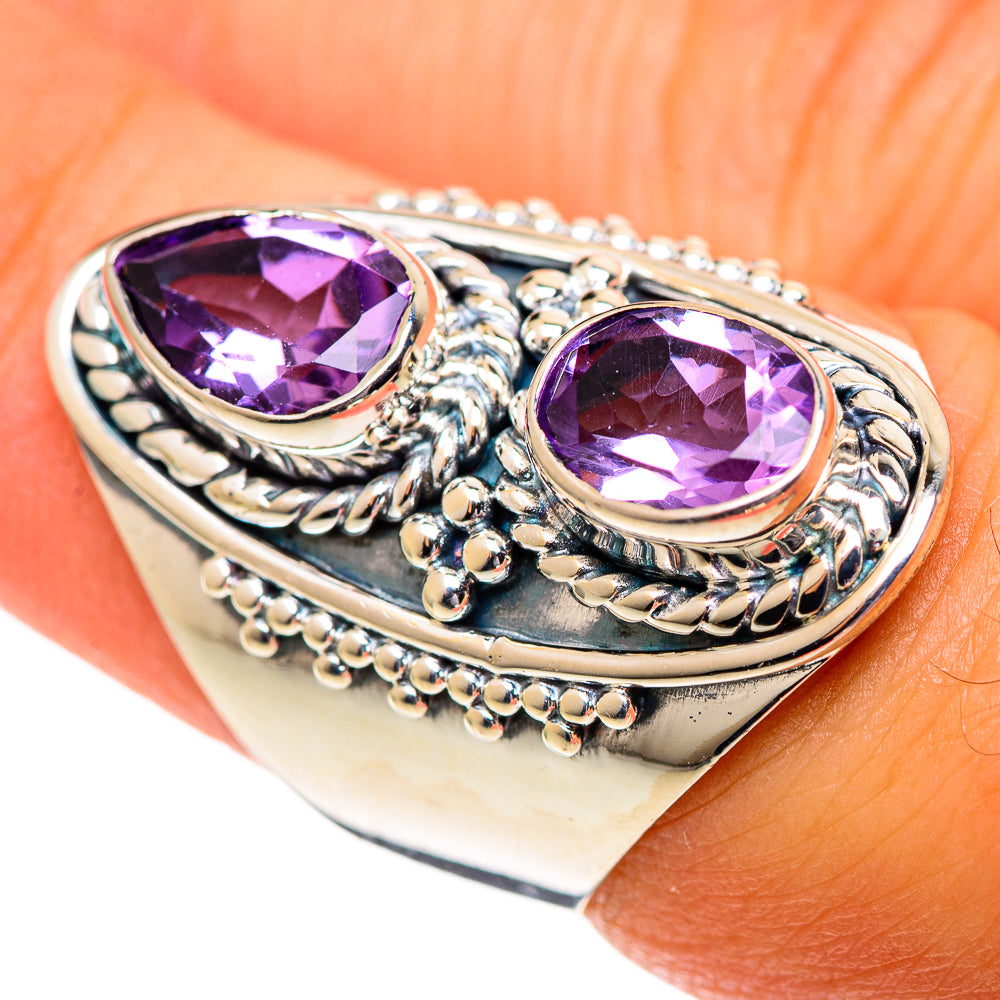 Amethyst Rings handcrafted by Anasilvercos - RING107187