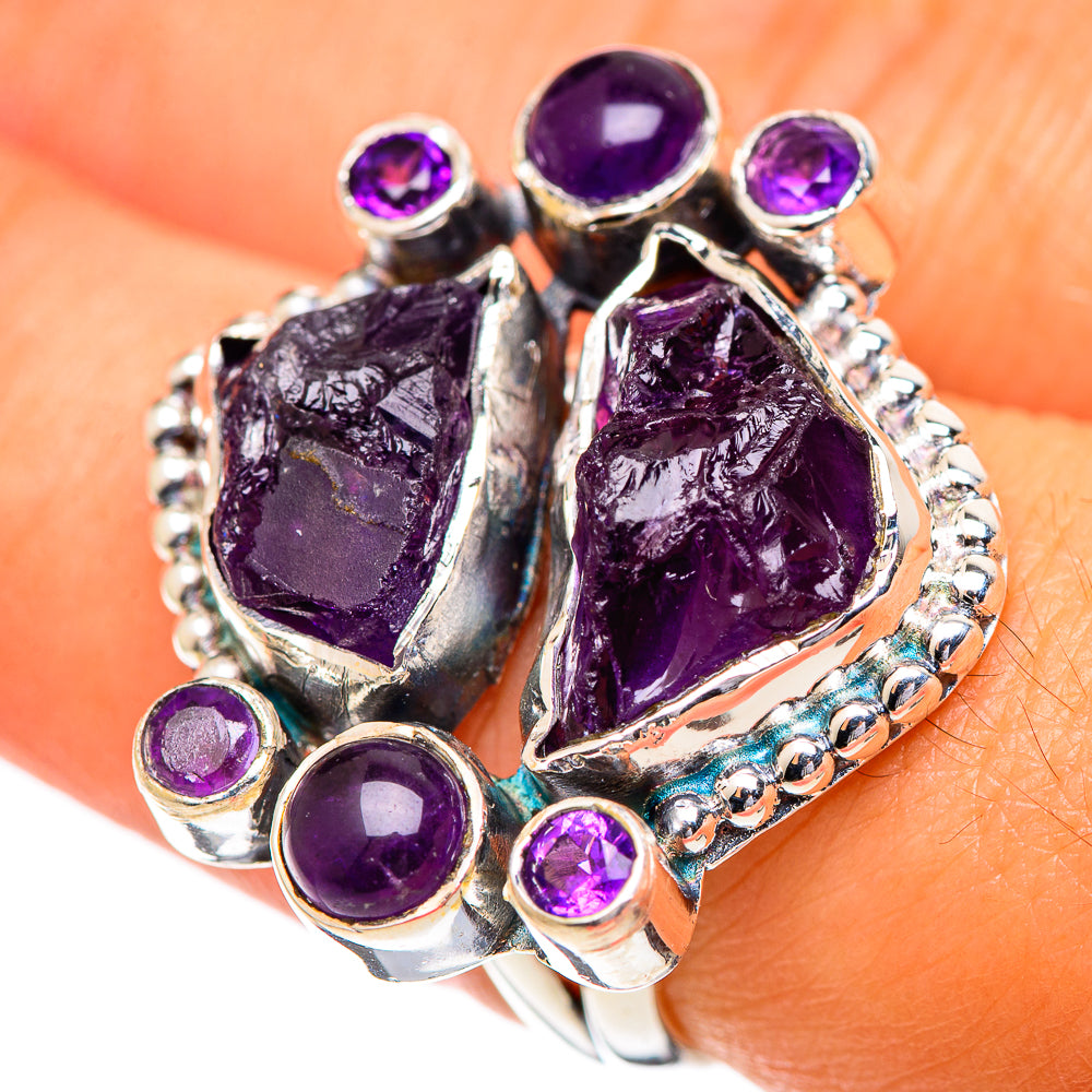 Amethyst Rings handcrafted by Anasilvercos - RING107188