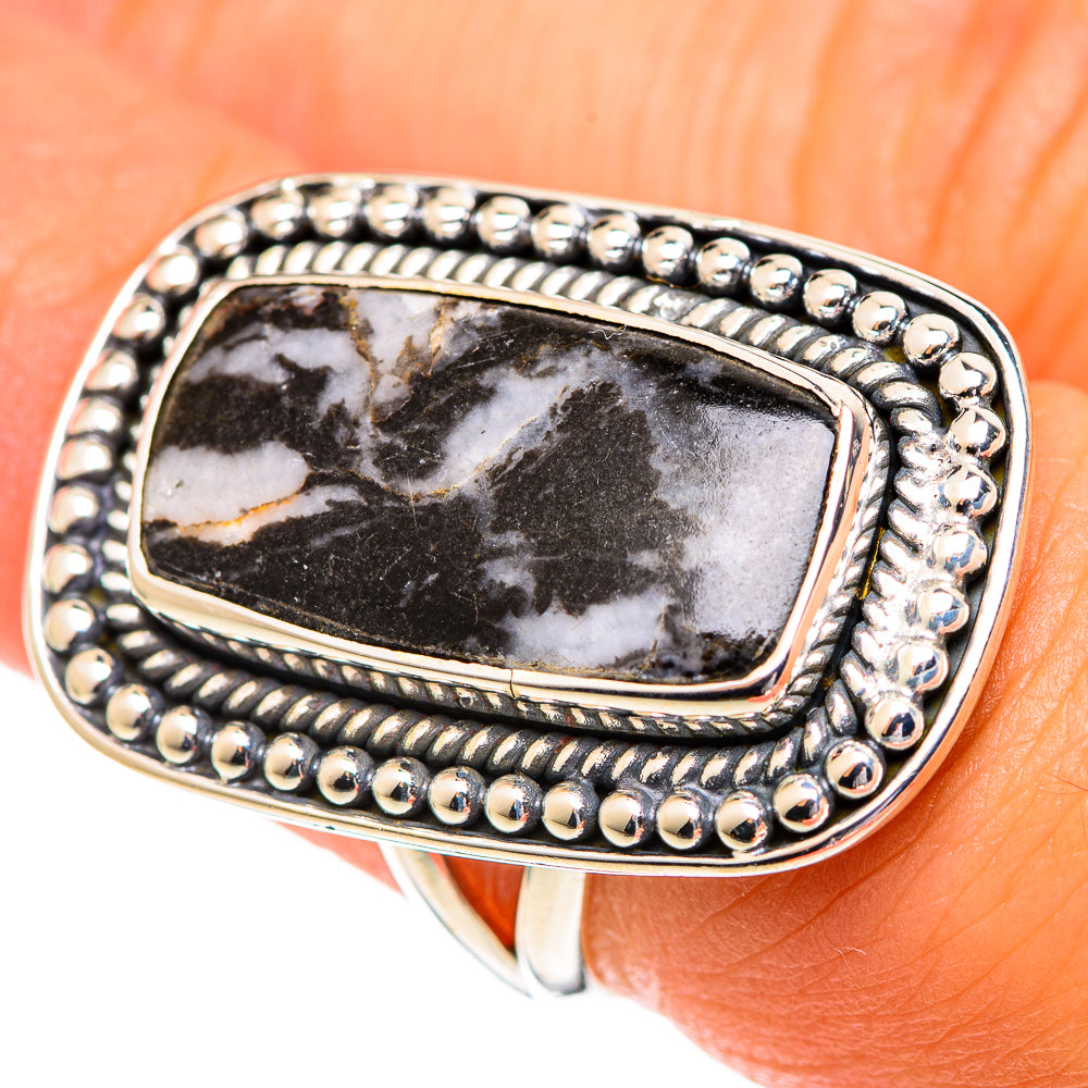 Gabbro Stone Rings handcrafted by Anasilvercos - RING107189