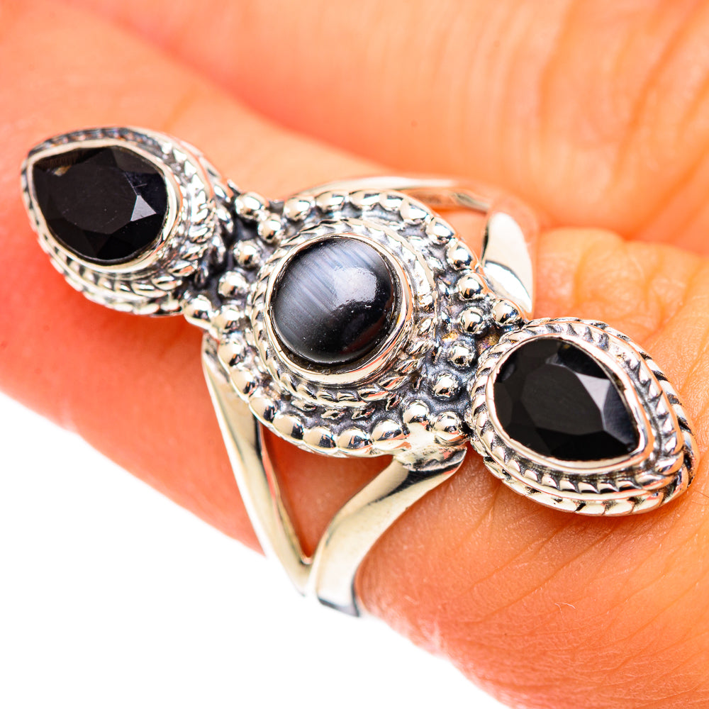 Black Onyx Rings handcrafted by Anasilvercos - RING107190