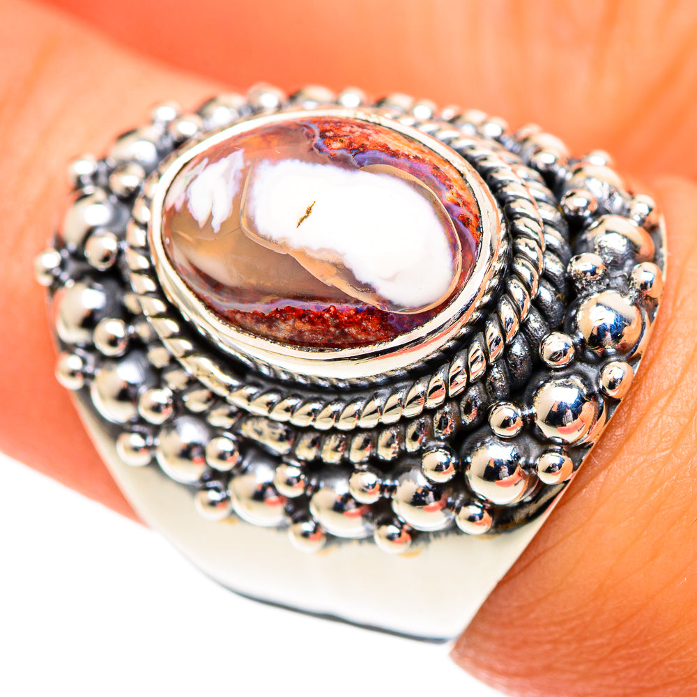 Mexican Fire Opal Rings handcrafted by Anasilvercos - RING107193