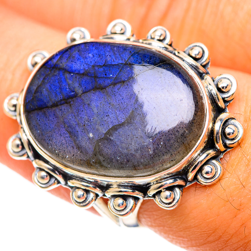 Labradorite Rings handcrafted by Anasilvercos - RING107197
