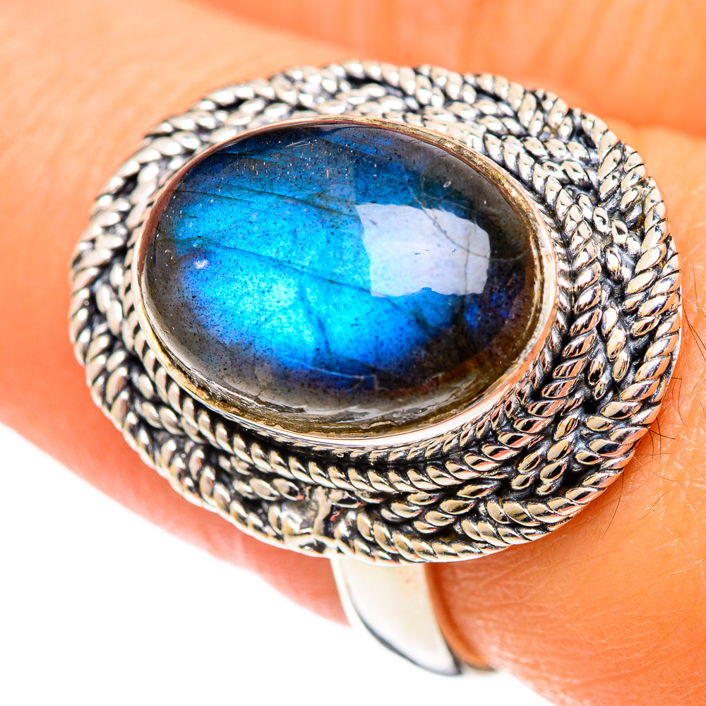 Labradorite Rings handcrafted by Anasilvercos - RING107199