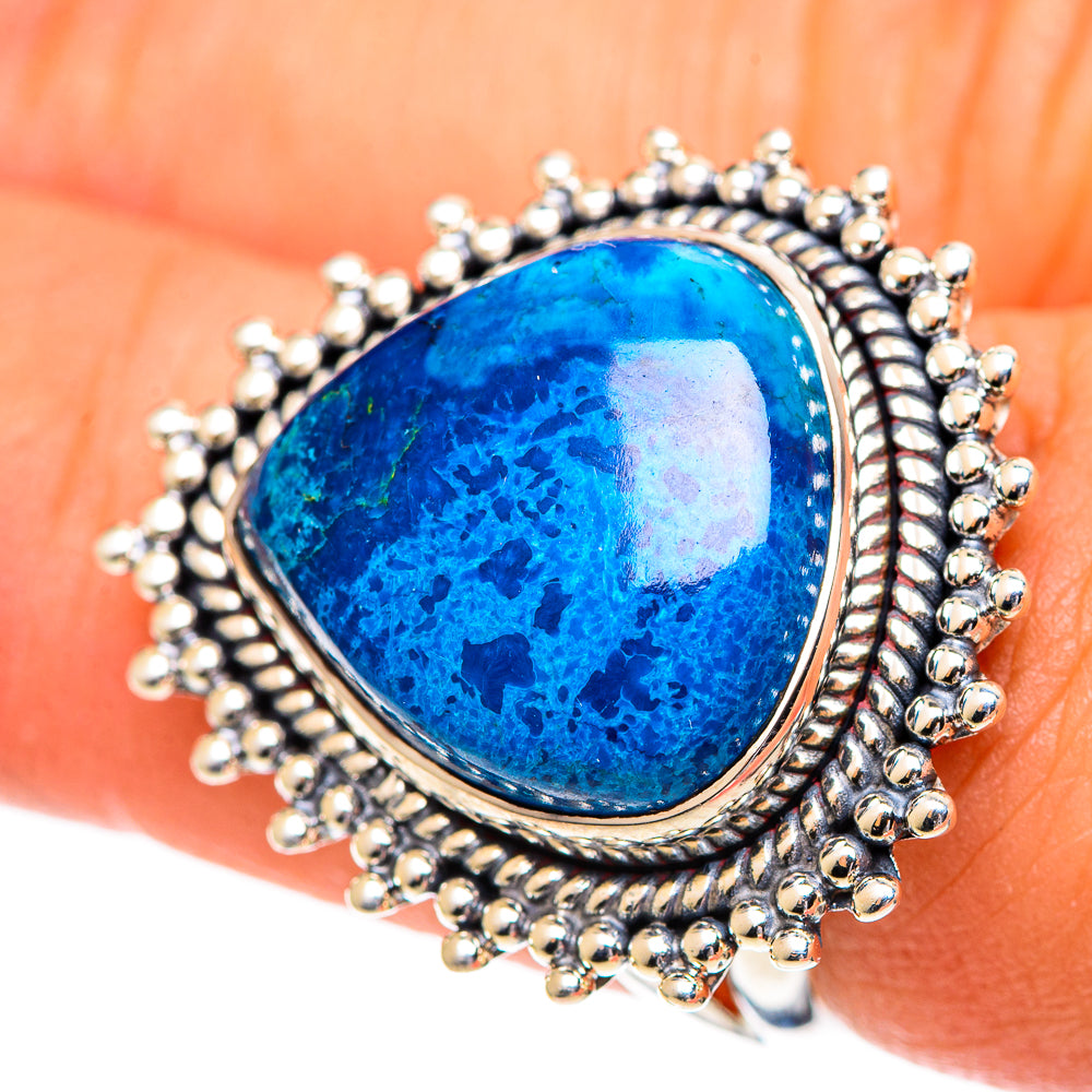 Chrysocolla Rings handcrafted by Anasilvercos - RING107204