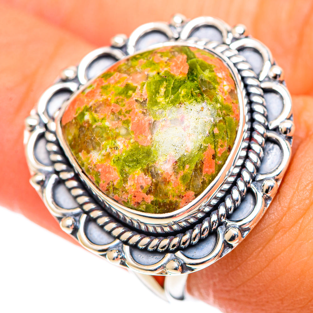 Unakite Rings handcrafted by Anasilvercos - RING107208