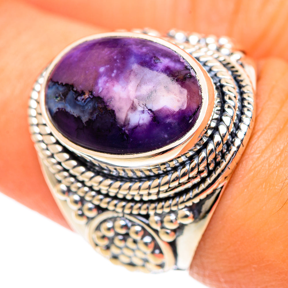 Charoite Rings handcrafted by Anasilvercos - RING107219