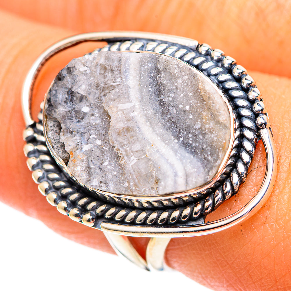 Desert Druzy Rings handcrafted by Anasilvercos - RING107229