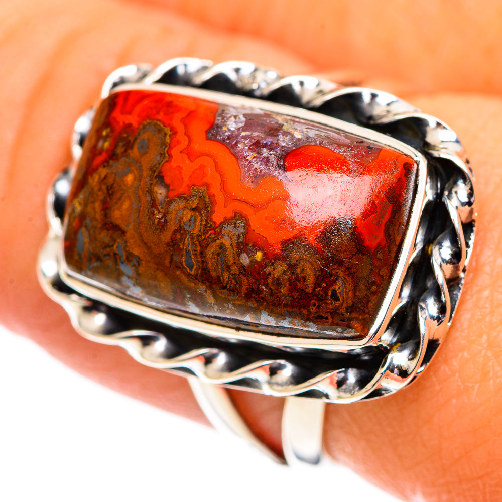 Moroccan Agate Rings handcrafted by Anasilvercos - RING107246