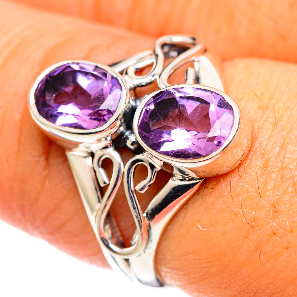 Amethyst Rings handcrafted by Anasilvercos - RING107250