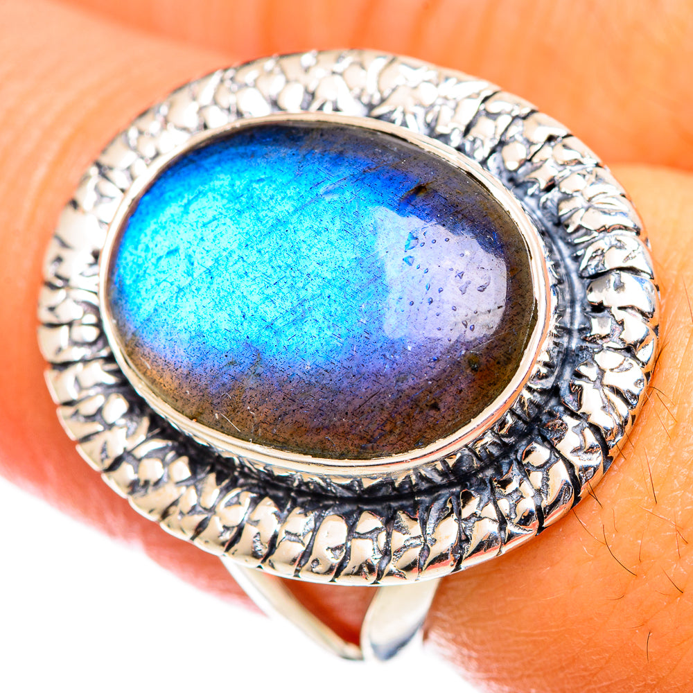 Labradorite Rings handcrafted by Anasilvercos - RING107264