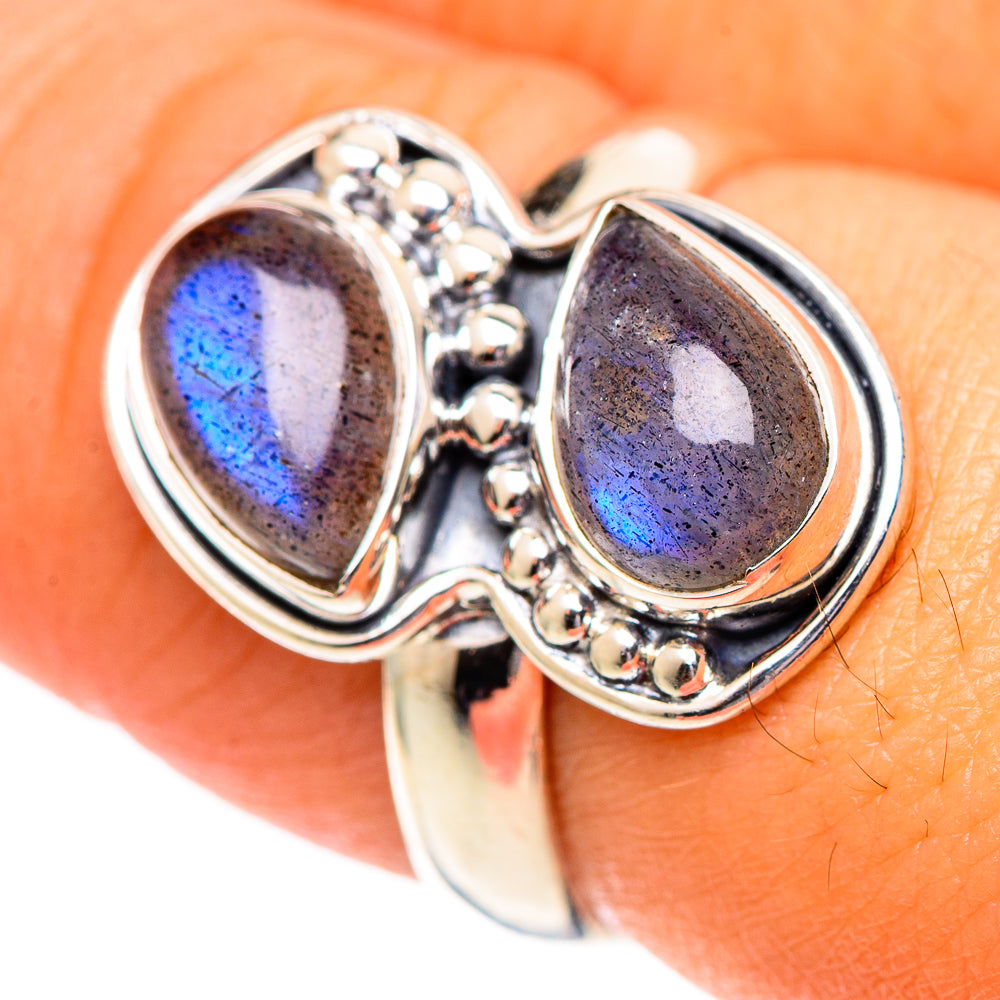 Labradorite Rings handcrafted by Anasilvercos - RING107266