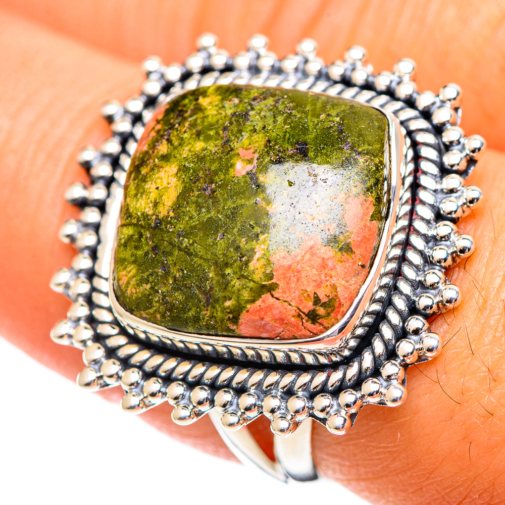 Unakite Rings handcrafted by Anasilvercos - RING107269