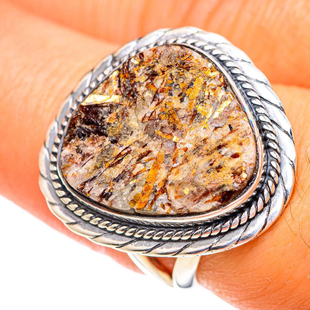 Astrophyllite Rings handcrafted by Anasilvercos - RING107275