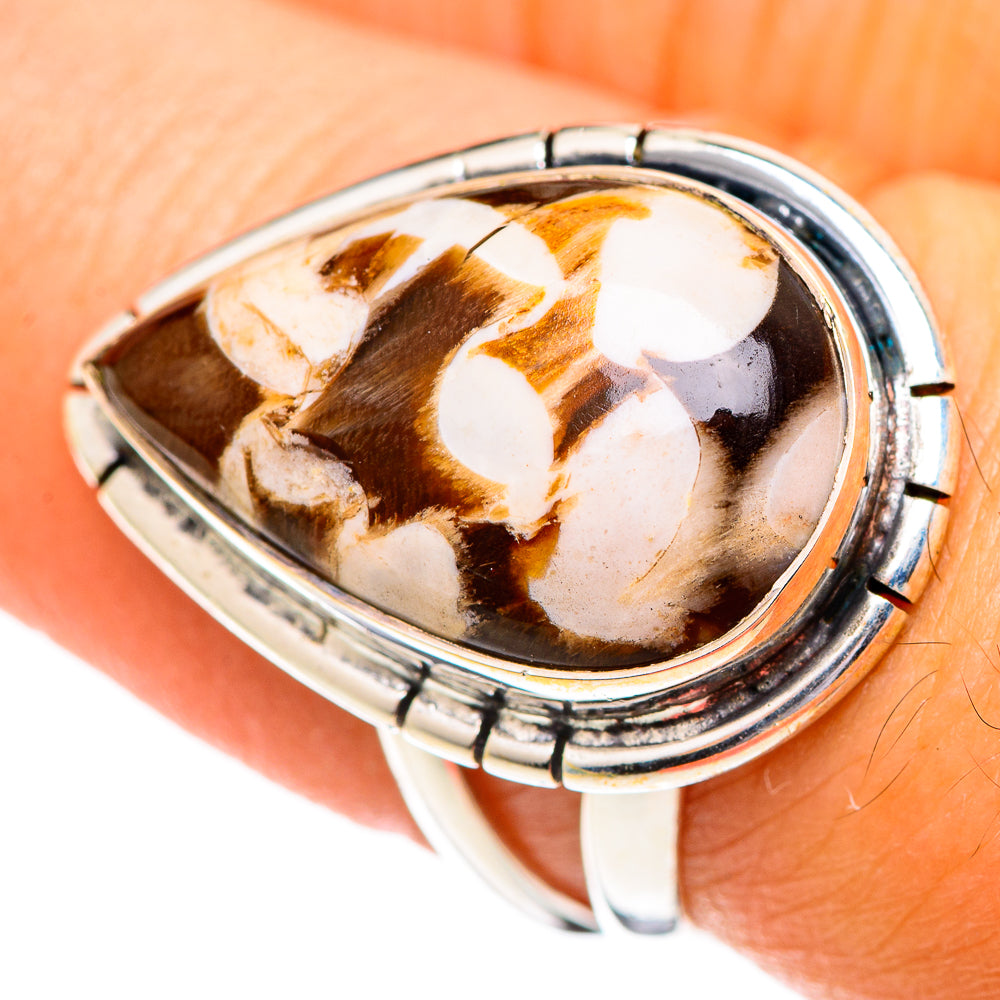 Peanut Wood Jasper Rings handcrafted by Anasilvercos - RING107276