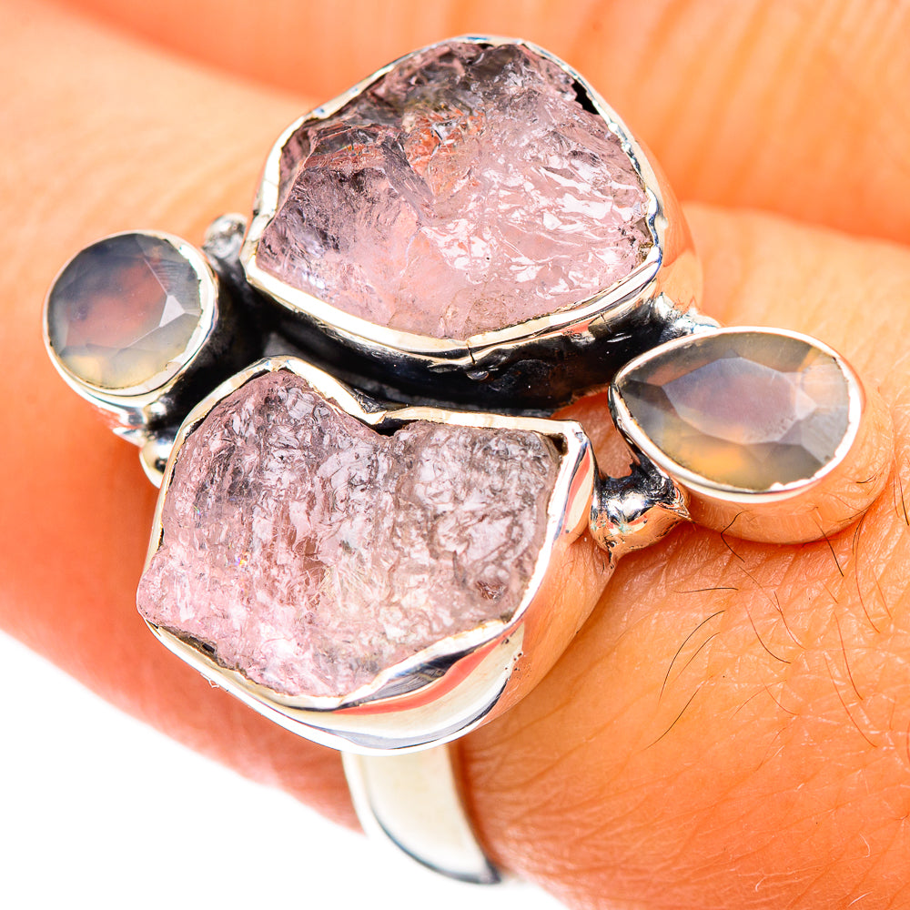 Morganite Rings handcrafted by Anasilvercos - RING107278