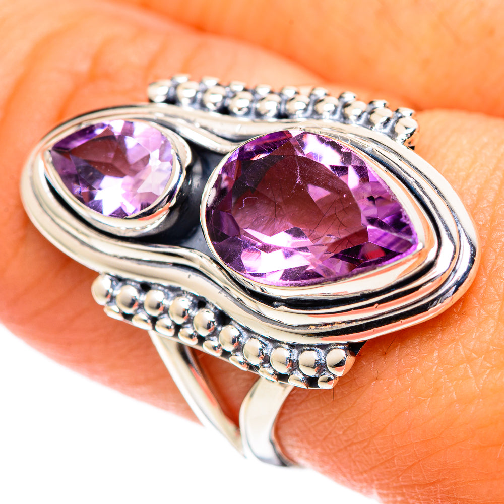 Amethyst Rings handcrafted by Anasilvercos - RING107279