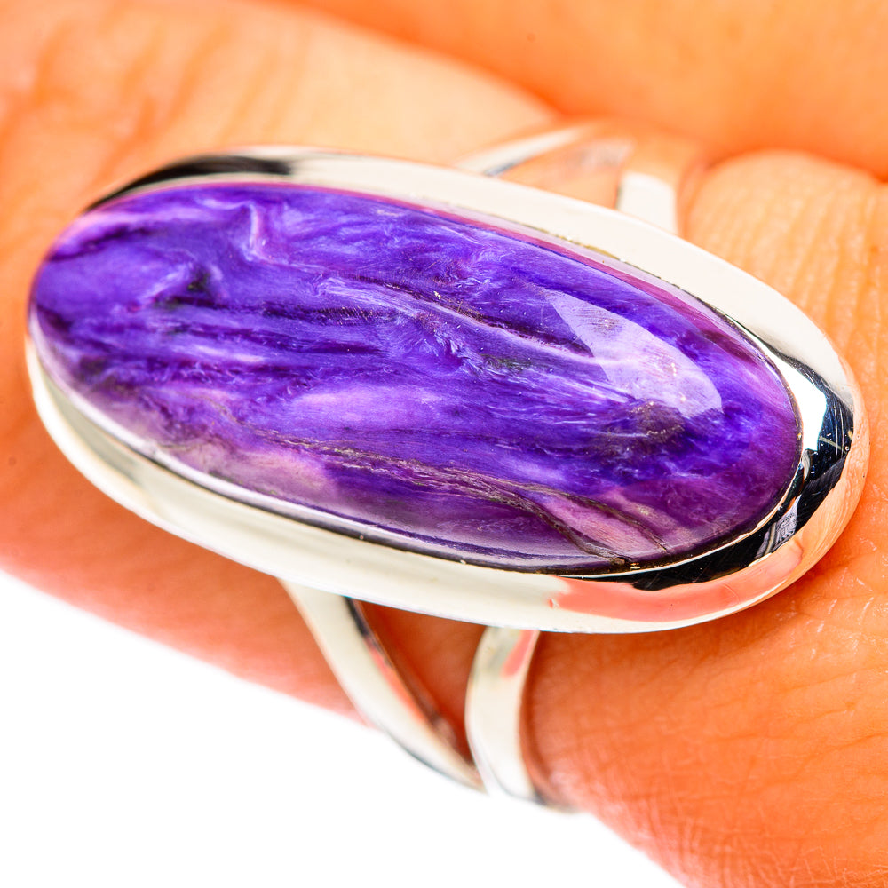 Charoite Rings handcrafted by Anasilvercos - RING107280