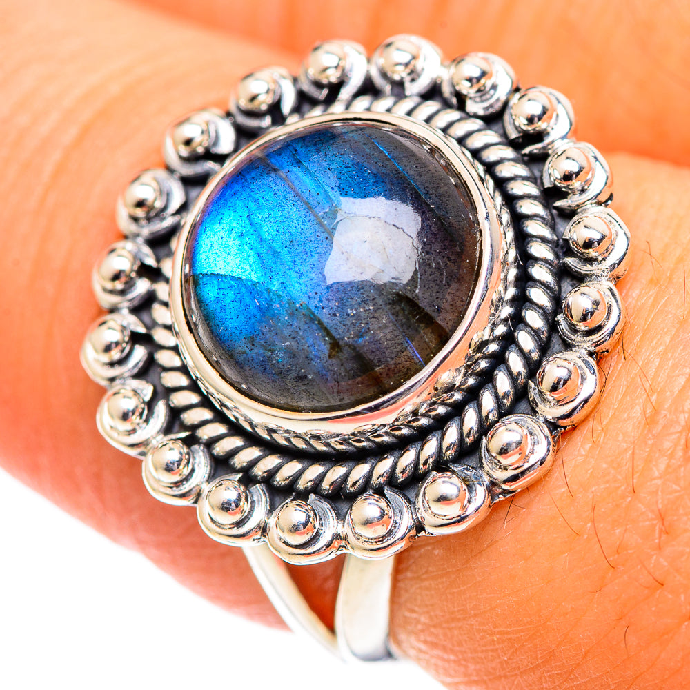 Labradorite Rings handcrafted by Anasilvercos - RING107293