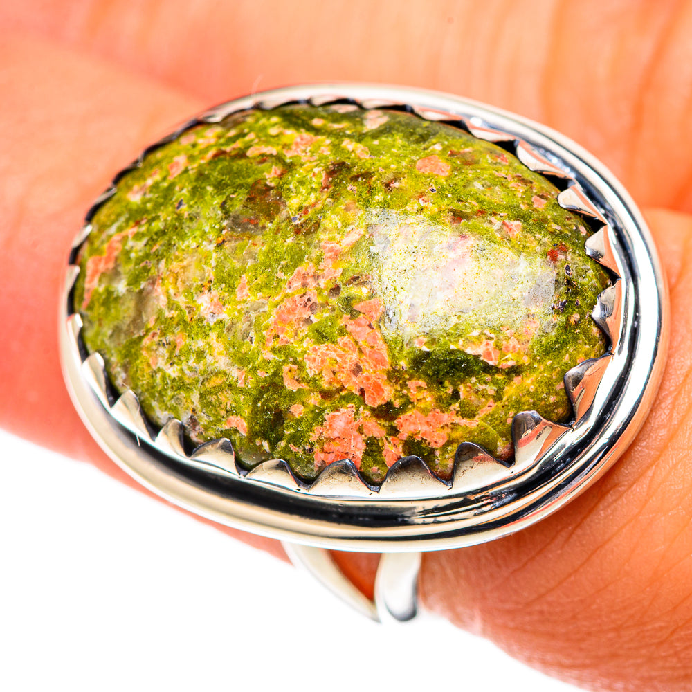 Unakite Rings handcrafted by Anasilvercos - RING107302