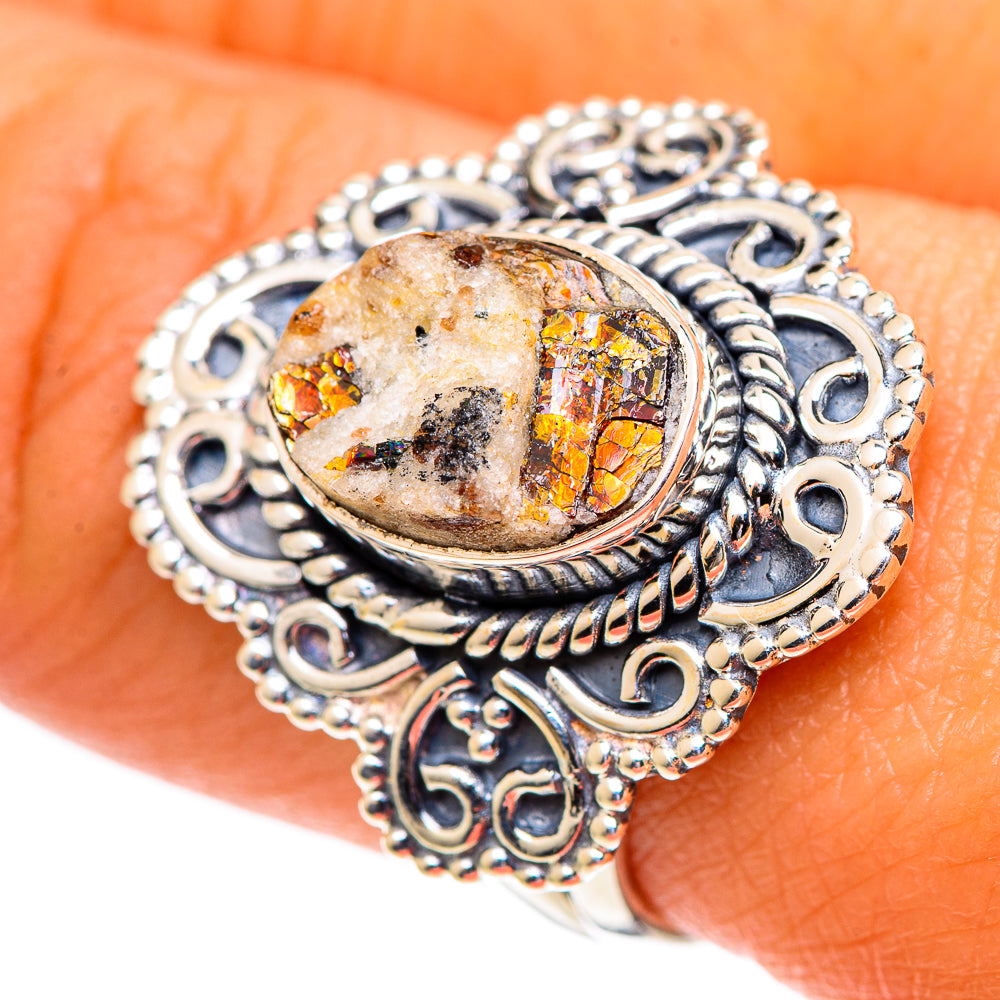 Astrophyllite Rings handcrafted by Anasilvercos - RING107304