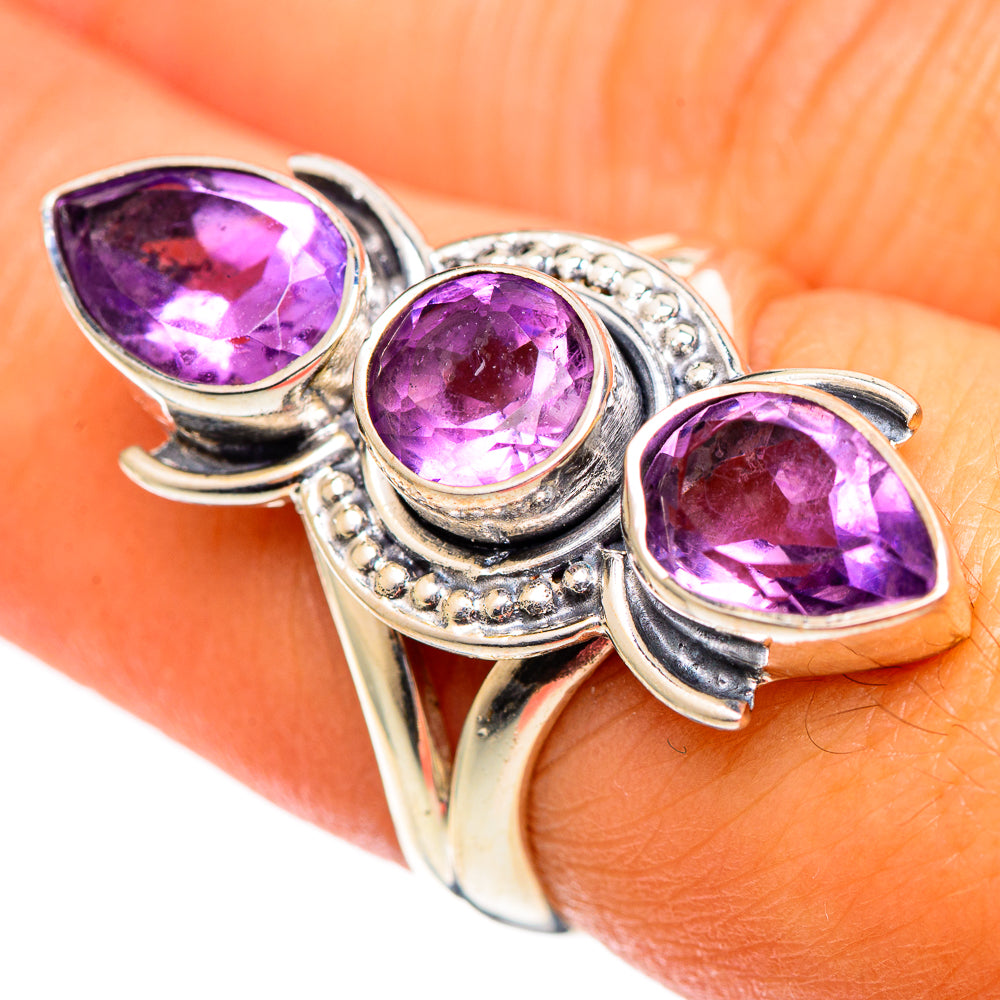 Amethyst Rings handcrafted by Anasilvercos - RING107309