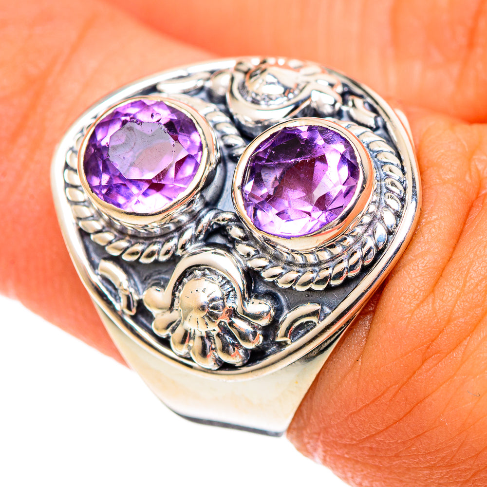 Amethyst Rings handcrafted by Anasilvercos - RING107310