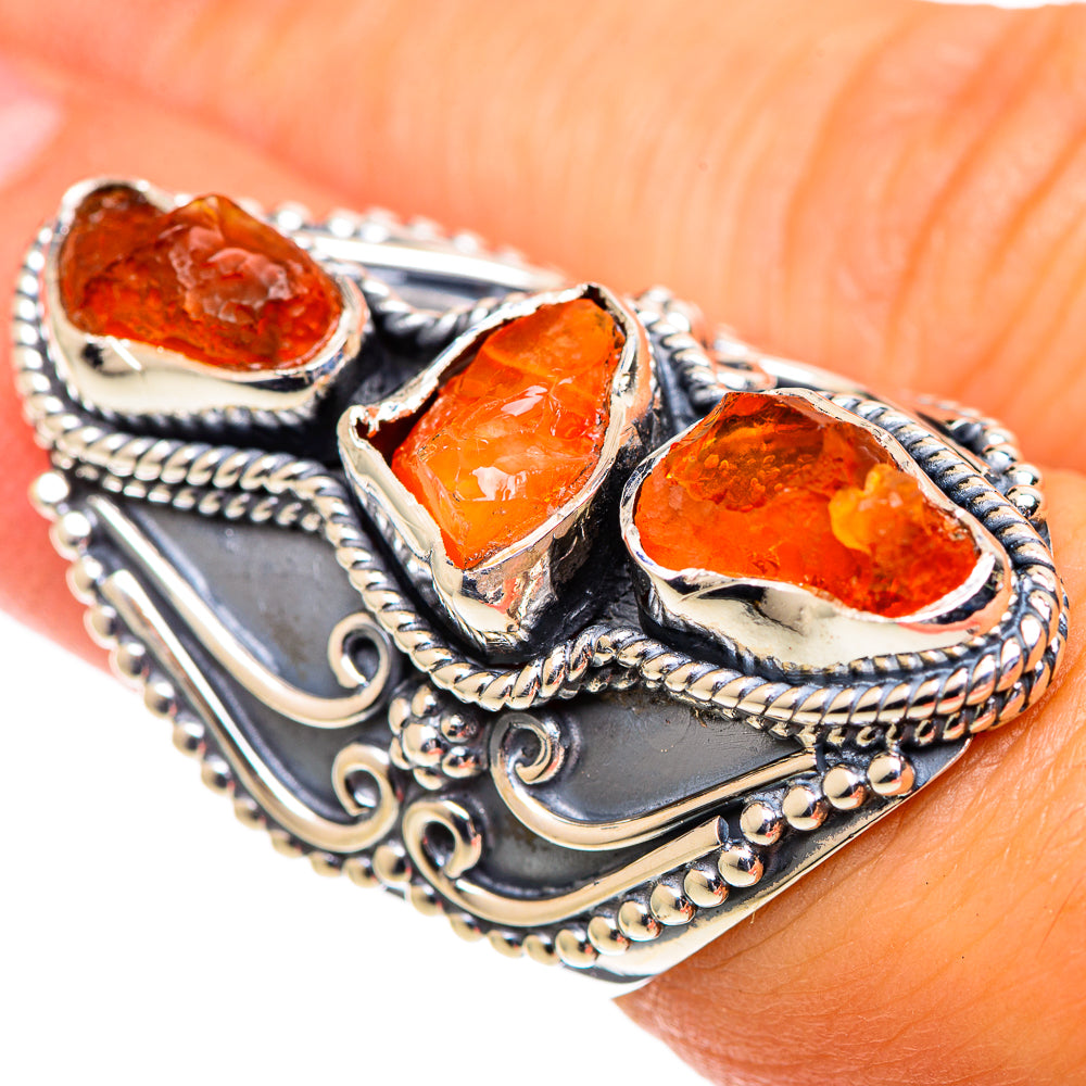 Carnelian Rings handcrafted by Anasilvercos - RING107339