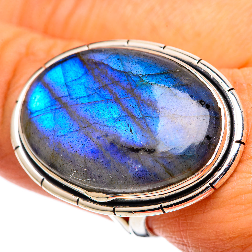 Labradorite Rings handcrafted by Anasilvercos - RING107359