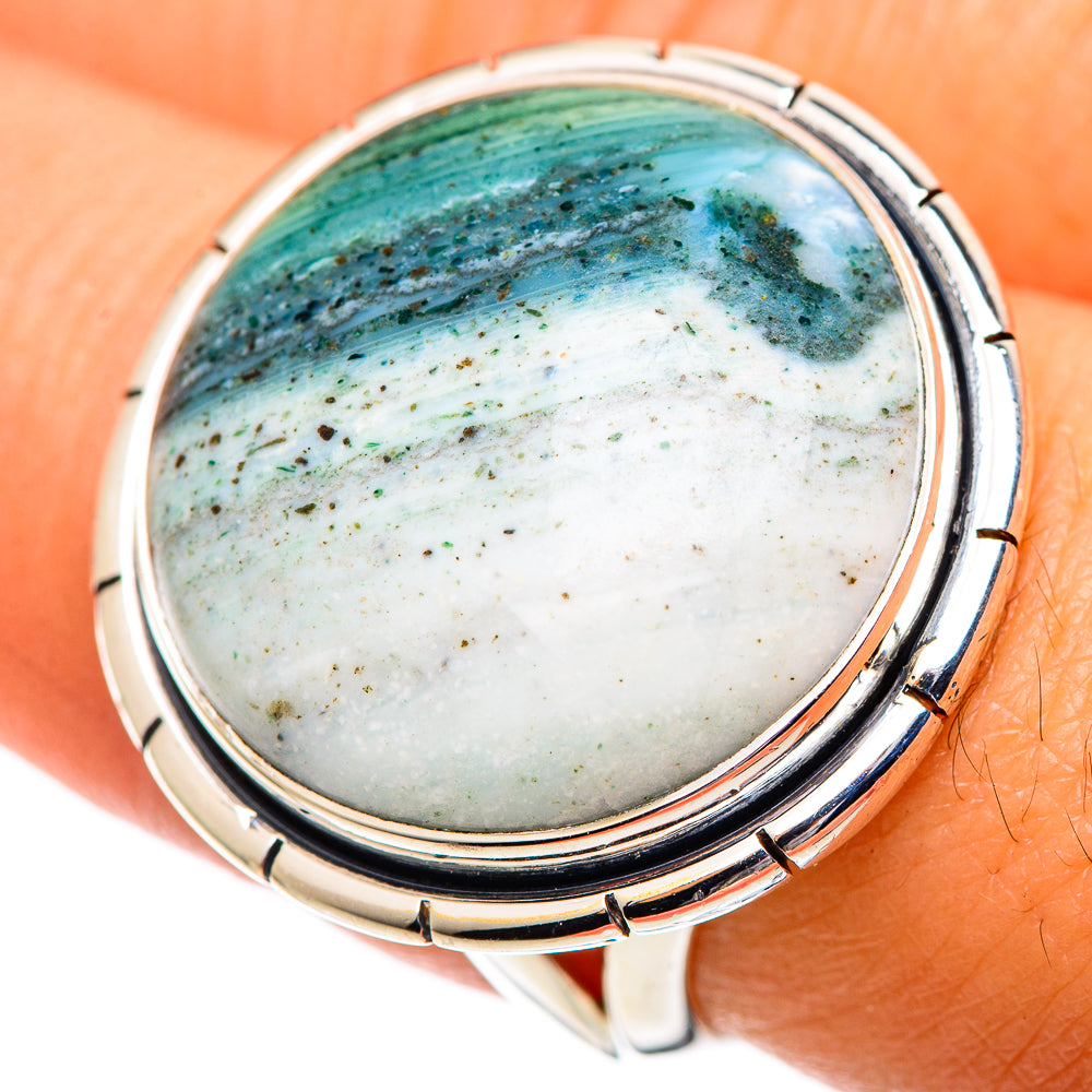 Ocean Jasper Rings handcrafted by Anasilvercos - RING107371
