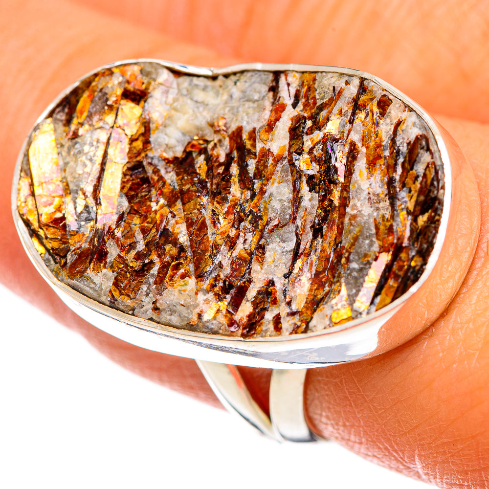 Astrophyllite Rings handcrafted by Anasilvercos - RING107373