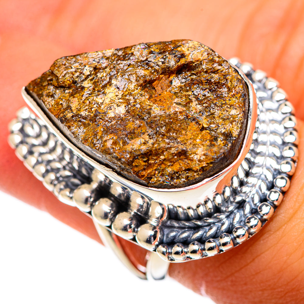 Astrophyllite Rings handcrafted by Anasilvercos - RING107375