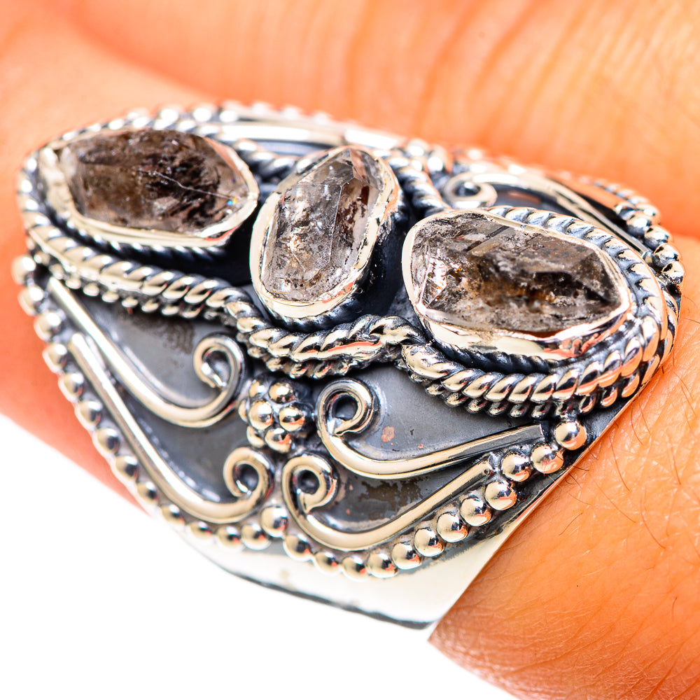 Herkimer Diamond Rings handcrafted by Anasilvercos - RING107389