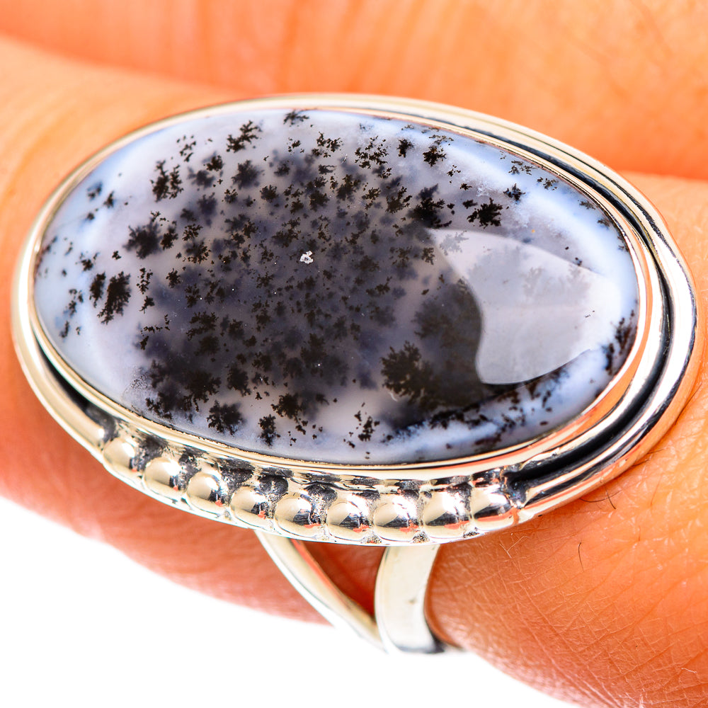 Dendritic Opal Rings handcrafted by Anasilvercos - RING107398