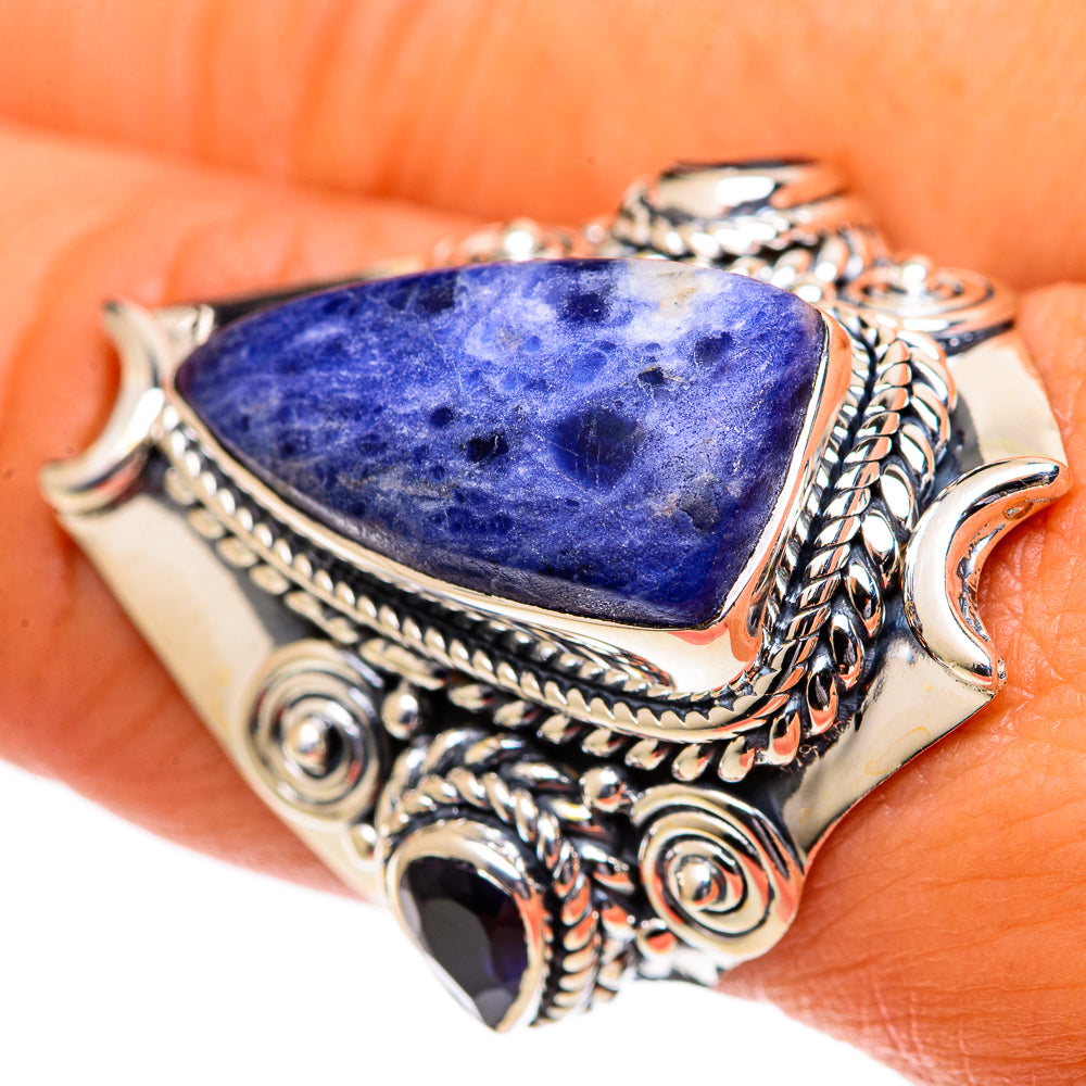 Sodalite Rings handcrafted by Anasilvercos - RING107406