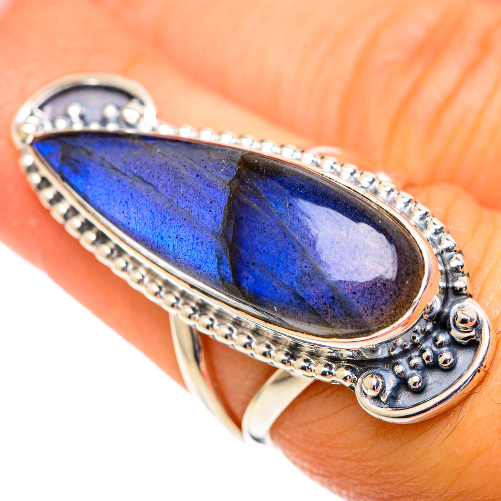 Labradorite Rings handcrafted by Anasilvercos - RING107407