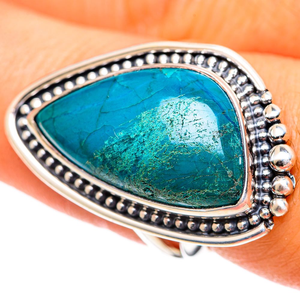 Chrysocolla Rings handcrafted by Anasilvercos - RING107408