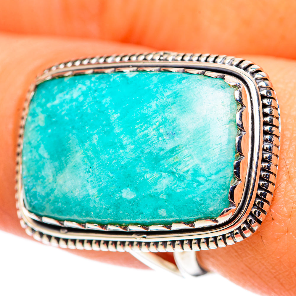 Amazonite Rings handcrafted by Anasilvercos - RING107412