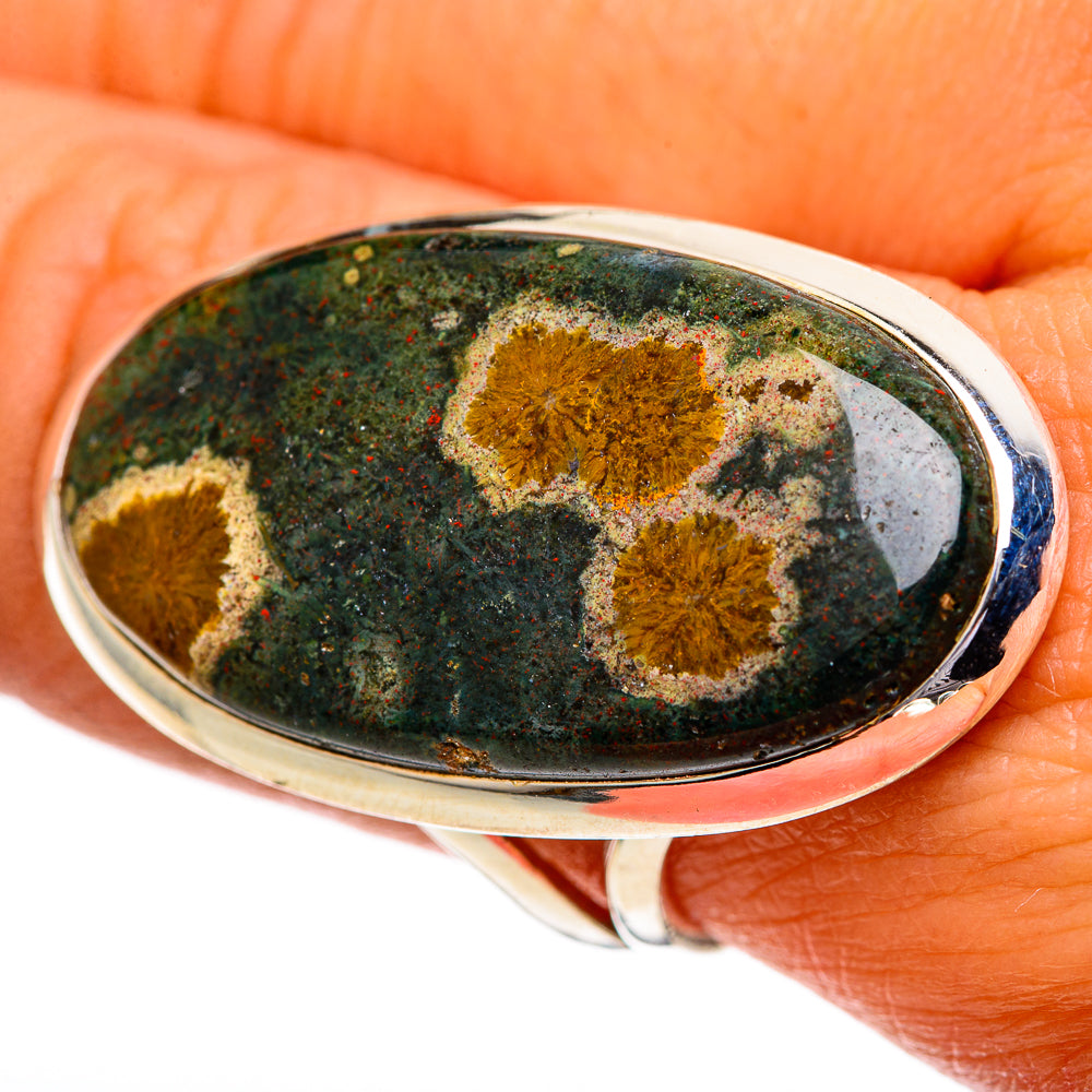 Ocean Jasper Rings handcrafted by Anasilvercos - RING107413